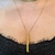 Colar Gravatinha Franja Banho Ouro 18k na internet