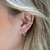 Piercing Fake Cravejado Banho Rodio Branco - comprar online