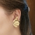 Brinco Meia Flor Banho Ouro 18k