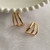 Brinco Earhook 3 Fios Trama Banho Ouro 18k na internet