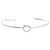 Bracelete Nó Ajustável Banho Rodio Branco na internet