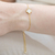 Pulseira Trevo Off Gravatinha Banho Ouro 18k