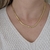Colar Fio Alemão (Malha) Banho Ouro 18k