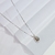 Colar Gota Lisa Banho Rodio Branco