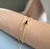 Pulseira Zirconia Baguete Luxo Banho Ouro 18k