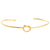 Bracelete Nó Ajustável Banho Ouro 18k