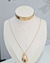 Colar Gota G Banho Ouro 18k