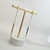 Brinco Tubinhos Bolinhas Banho Ouro 18k - comprar online