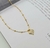 Pulseira Bolinhas Coração Cristal Banho Ouro 18k