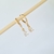 Argolinha Gota Cristal Banho Ouro 18k - loja online