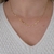 Choker Mini Triângulos Banho Ouro 18k