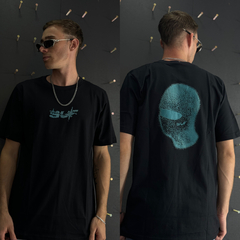 Camiseta SufGang Preta com Máscara Azul M3651