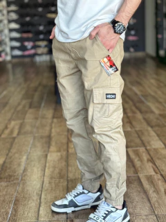 Calça Cargo High Marrom com punho M285 - comprar online