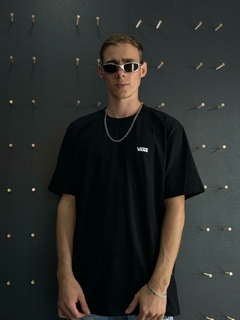 Camiseta Vans Preto com Branco M3659