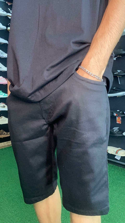 Shorts jeans masculino Diesel com elastano preto M131 - comprar online