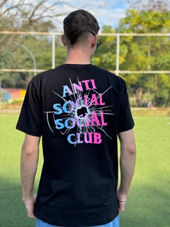 Camiseta Antissocial Preta com estampa nas costas M3416 - comprar online
