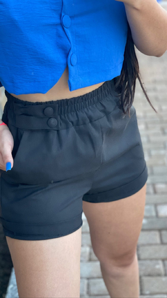 Shorts feminino tecido preto M1815