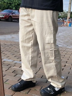Calça Cargo sem Punho Bege M726 - comprar online