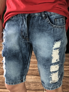 Shorts Jeans Calvin Klein Rasgado M1247