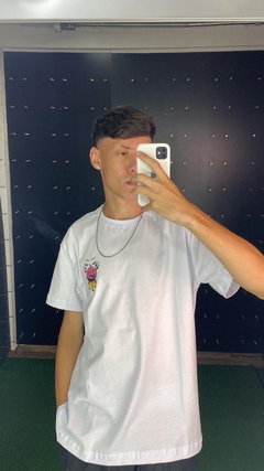 Camiseta Nike Branca com estampa nas costas Azul M3766 - comprar online