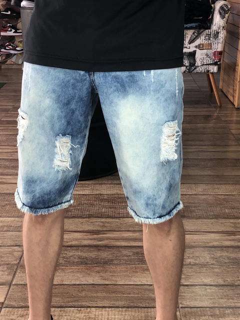 Shorts Jeans Masculino Oakley Rasgado M1462 - Quebrada Fashioon