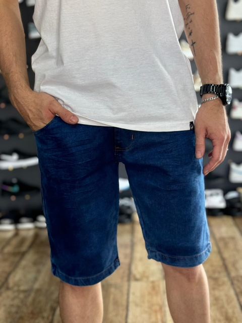 Shorts Jeans com Elastano Azul Escuro M3710