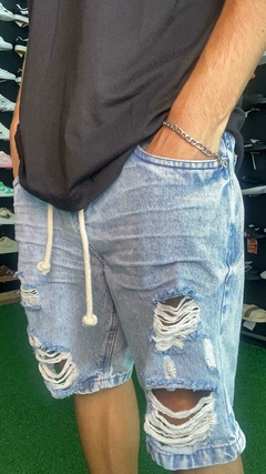 Shorts jeans masculino Original City Denim 86 azul M133 - comprar online