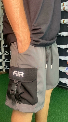 Shorts Tactel NIKE AIR cinza e preto M108 - comprar online