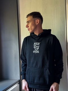 Blusa Moletom SUFGANG cor preto com estampa nas costas M167 na internet