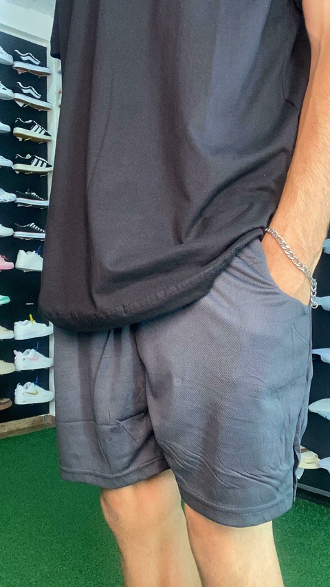 shorts masculino Dry fit compressão cinza M121 - comprar online