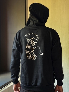 Blusa Moletom SUFGANG cor preto com estampa nas costas M167 - comprar online