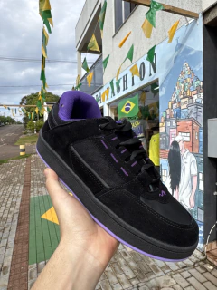 Tenis Tesla Preto com Roxo Holográfico premium T847