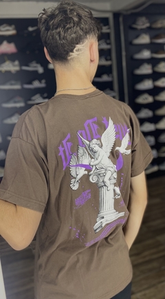 Camiseta Nike Just do it anjo Marrom com Roxo M208 - comprar online