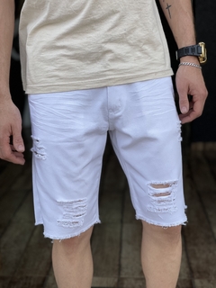 Shorts Jeans Branco M70