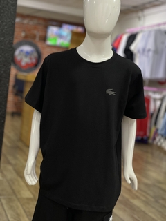 Camiseta Infantil Lacoste Preta M3540
