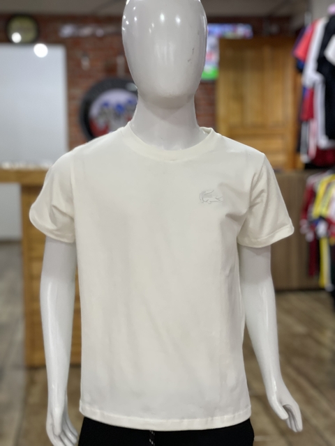 Camiseta Infantil Lacoste Bege M3538
