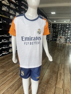 Conjunto Infantil Real Madrid Branco com Azul M3702 - comprar online