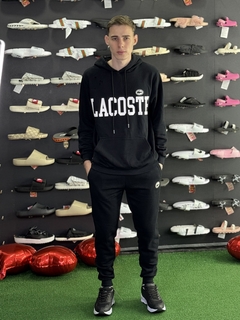 Conjunto de moletom Lacoste preto M241 na internet