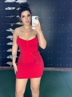 Vestido vermelho top F02