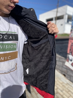 Bobojaco Nike Vermelho, Branco e Preto pelúcido, remove capuz, bolso interno e externo M255 na internet