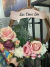 Guirlanda de Lar doce lar com flores rosas