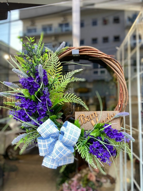 Guirlanda de Bem Vindo para porta