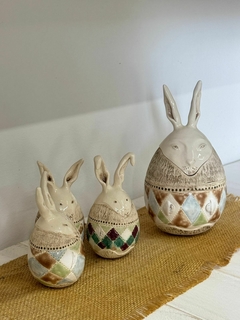 CONEJOS DE PASCUAS/ CONEJOS DE CERÁMICA/ - CONO SUR - cerámica artesanal -