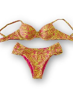 Eva Zebrinha pink amarelo