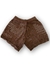 shorts em tricô café