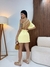 Vestido macaquinho Alfaiataria amarelo - comprar online