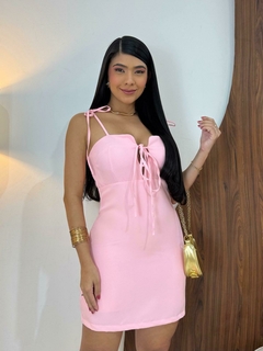 Macaquinho Vestido Rosa - comprar online