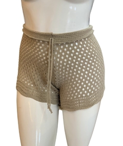 shorts tricô areia - comprar online