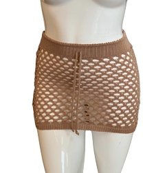 Mini saia tricô nude - comprar online