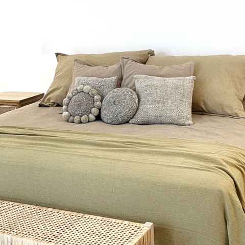 cubre acolchado o edredon de tussor